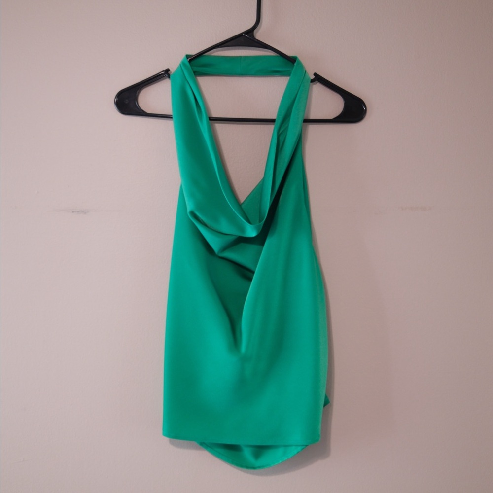 Vibrant Green Halter Top